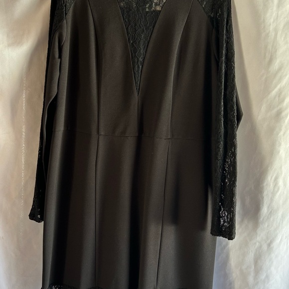 Rachel Roy Women's 'Show Your Love' Long Sleeve Lace. Dress, Black, XL - Picture 9 of 11